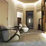 Marbello Sheesham wood Velvet Contemporary Accent Chair - Image 11