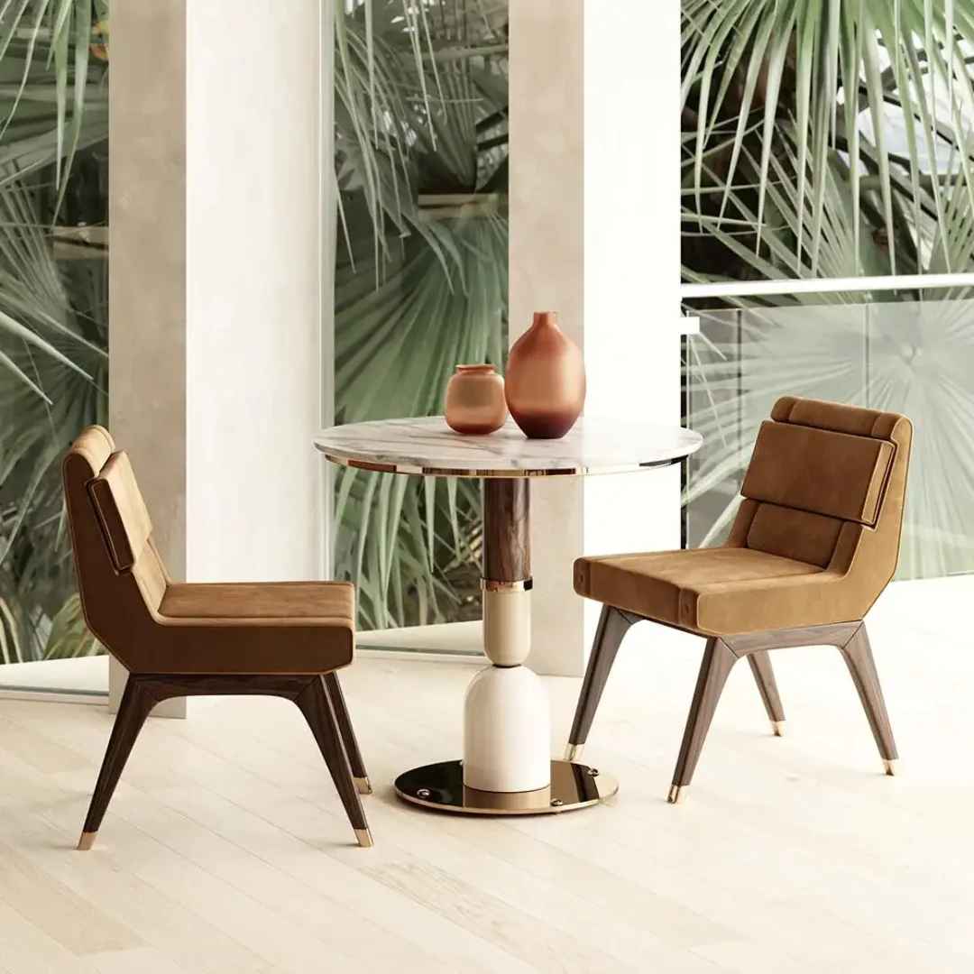 IndiSheesham Simple Unique Wooden Round Coffee Table - Image 7