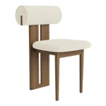 Retro Japandi design Western Restaurant Dining Chair - Image 5