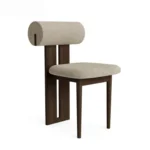 Retro Japandi design Western Restaurant Dining Chair - Image 6