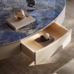 Sharon Modern Design Italian light luxury Contemporary Round Nesting Table - Image 5