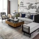 Brahm Luxury Gold Glass Metal Stainless Steel Coffee Table - Image 6