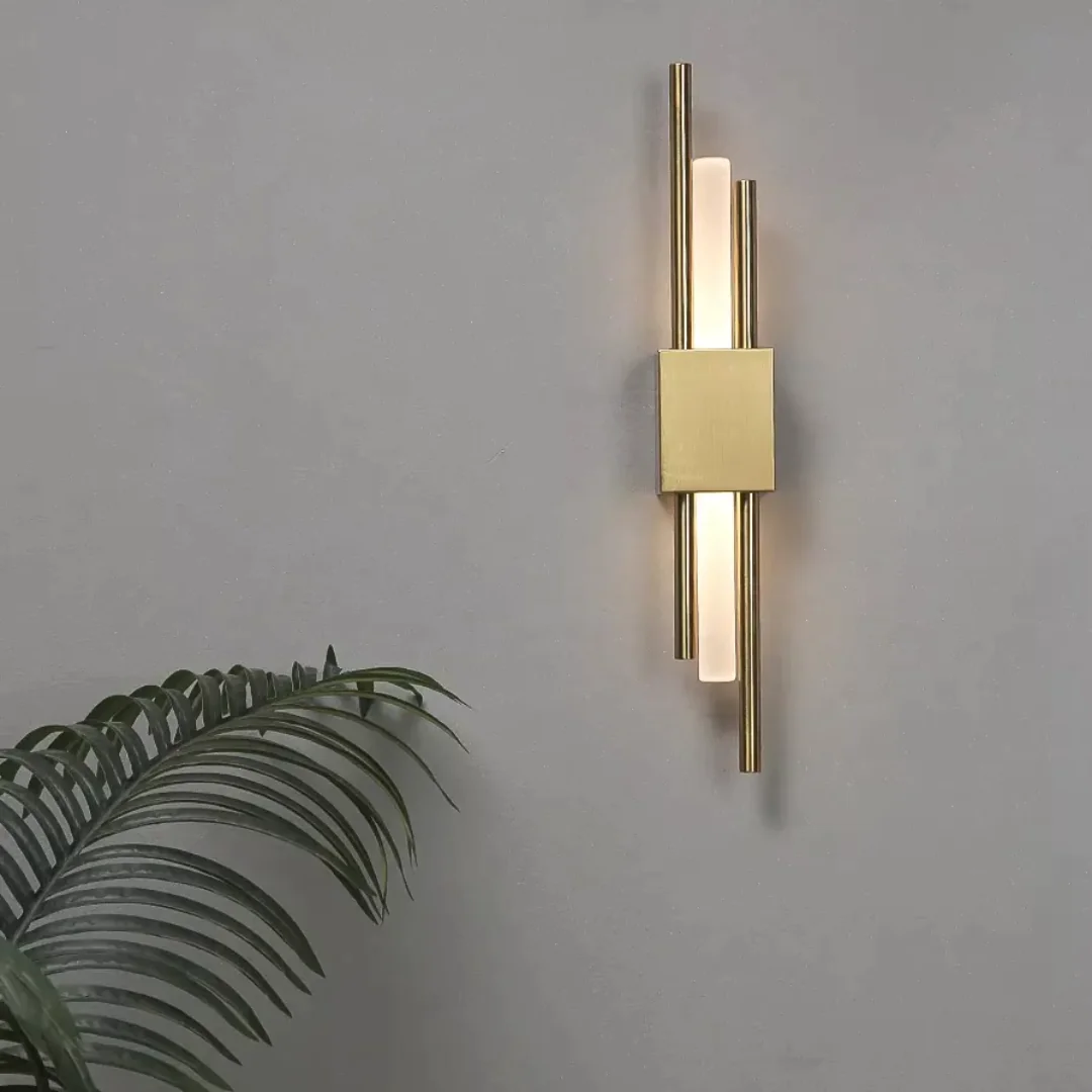 Long Indoor Wall Modern Lamp Living Room Gold Minimalist Night Lamp - Image 2