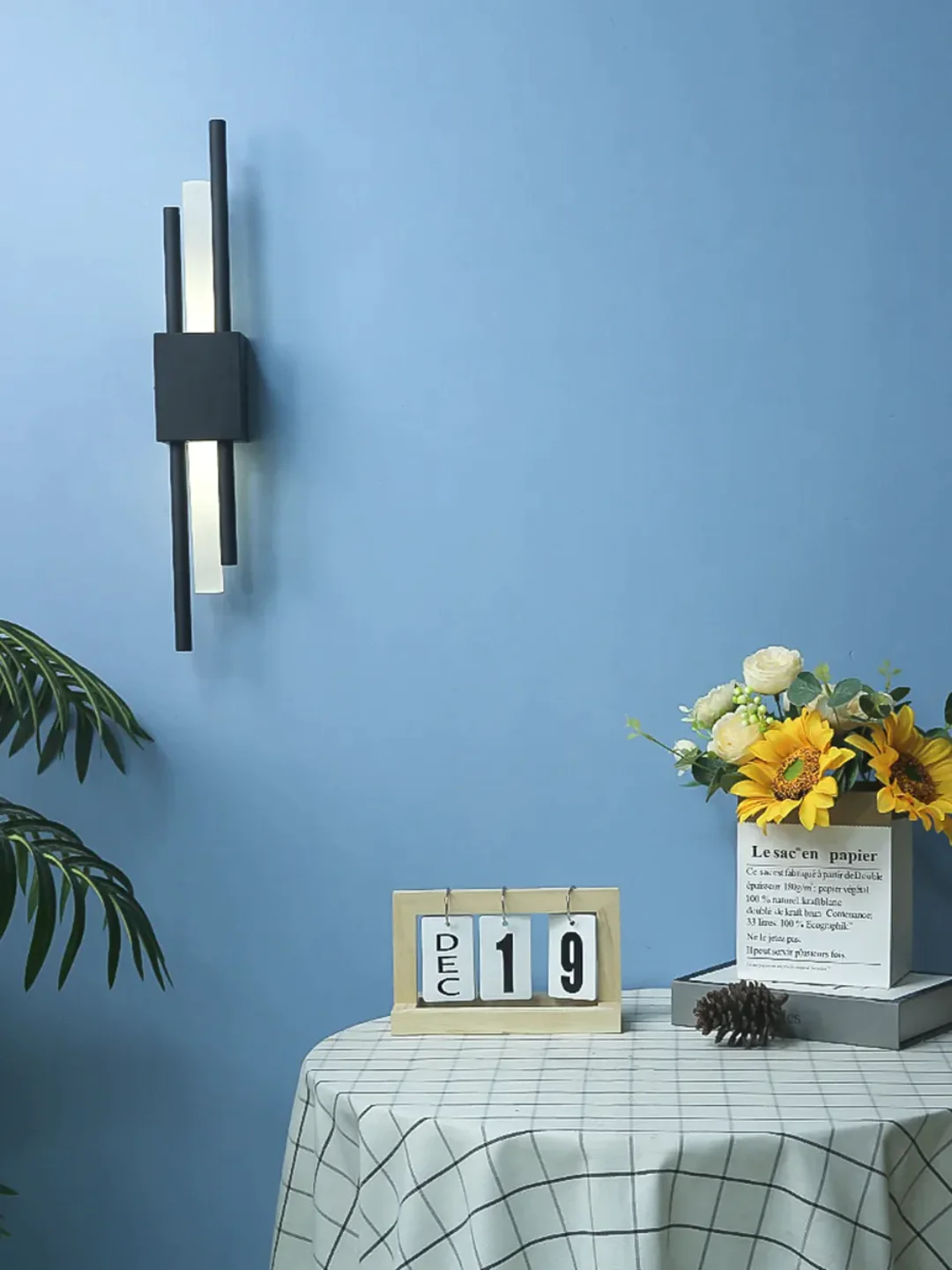 Long Indoor Wall Modern Lamp Living Room Gold Minimalist Night Lamp - Image 5