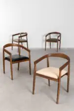 Vanton Leather Dining Chair | Desk chair – Premium Teak & Leather Seating for Timeless Dining Spaces - Image 5