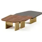 Harmony Italian Luxury Unique Stone Base Coffee Table