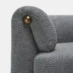 Luxurious Velvet Cardiff Sofa: Elegant 5-Seater Living Room Set in Blue - Image 9