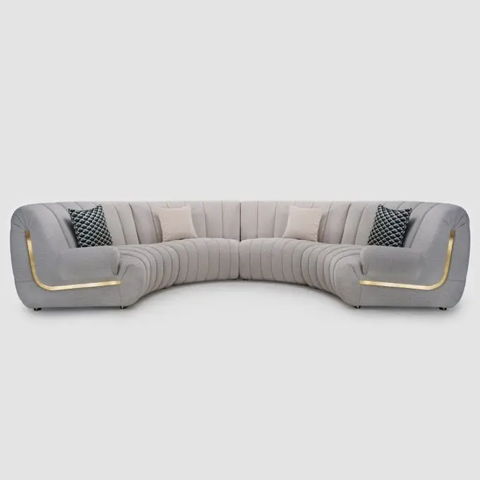 Rebeka Curved 5-Seater Sofa - Image 1