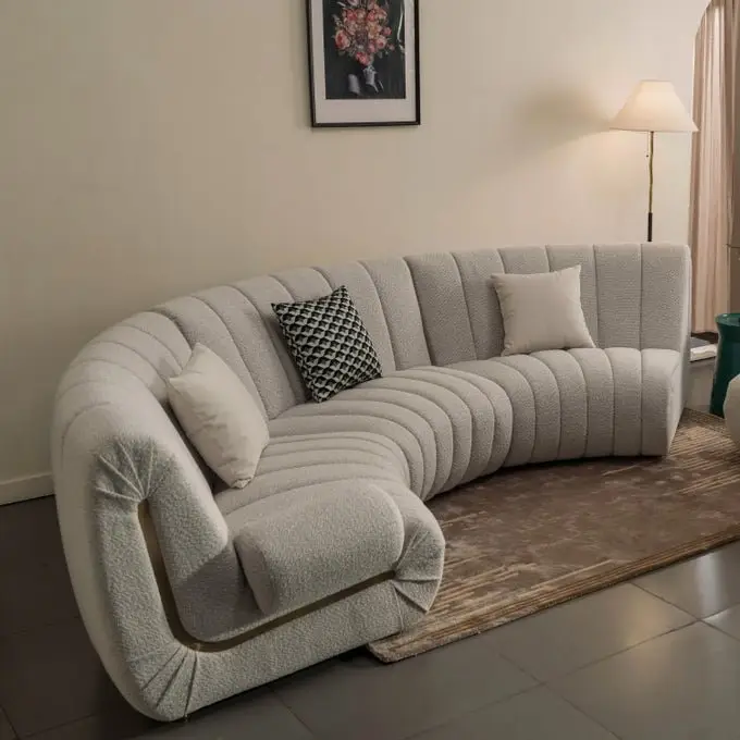 Rebeka Curved 5-Seater Sofa - Image 2