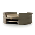 Kaze Solid Wood Coffee Table  for Living room in Brown Color