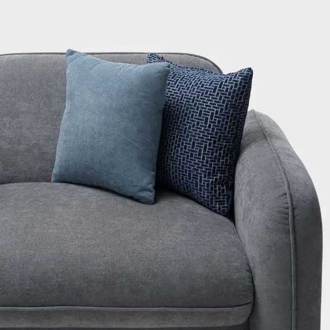 RDS Max Luxe Two-Tone Grey Polyester 2-seater Sofa - Modern Comfort for Contemporary Living - Image 2