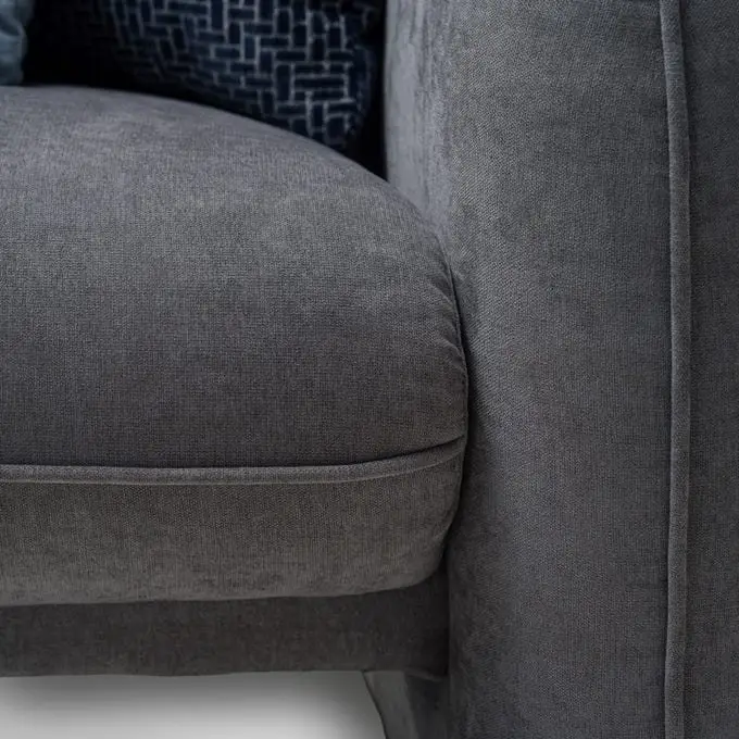 RDS Max Luxe Two-Tone Grey Polyester 2-seater Sofa - Modern Comfort for Contemporary Living - Image 7