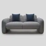 RDS Max Luxe Two-Tone Grey Polyester 2-seater Sofa - Modern Comfort for Contemporary Living - Image 3