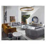 Jade Stainless Steel Leg Textured glass top - Image 4