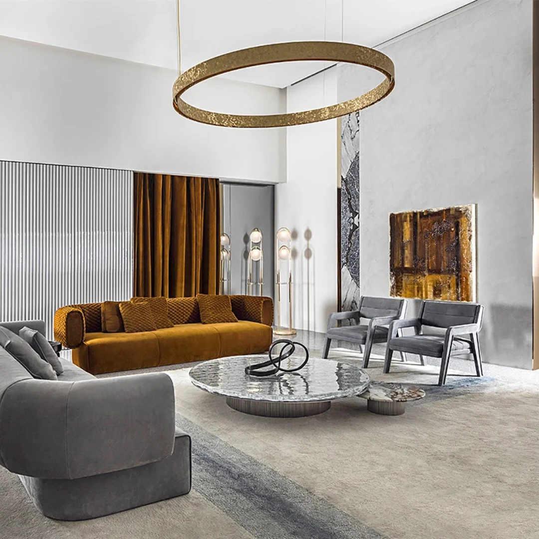 Jade Stainless Steel Leg Textured glass top - Image 3