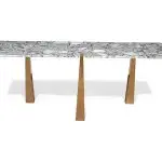 Panache Modern  Marble Top Hallway Table Home Furniture
