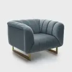 Gravity Two-Tone Grey Polyester Sofa armchair - Image 8