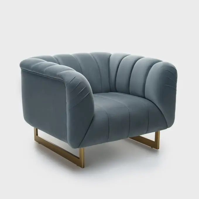 Gravity Two-Tone Grey Polyester Sofa armchair - Image 8