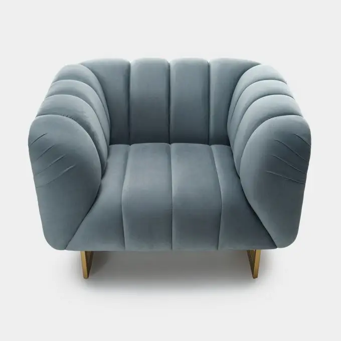 Gravity Two-Tone Grey Polyester Sofa armchair - Image 1