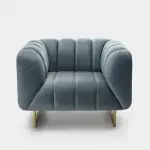 Gravity Two-Tone Grey Polyester Sofa armchair - Image 2