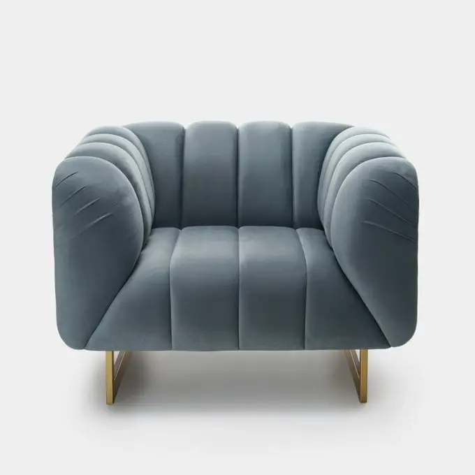 Gravity Two-Tone Grey Polyester Sofa armchair - Image 2
