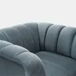 Gravity Two-Tone Grey Polyester Sofa armchair - Image 3