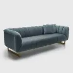 Gravity Grey Polyester 3-seater Sofa - Image 2