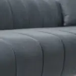 Gravity Grey Polyester 3-seater Sofa - Image 4