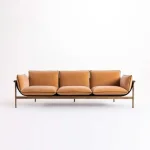 Delft Brown Polyester 3-seater Sofa - Image 5