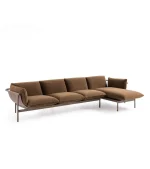 Delft Brown Polyester 3-seater Sofa - Image 6