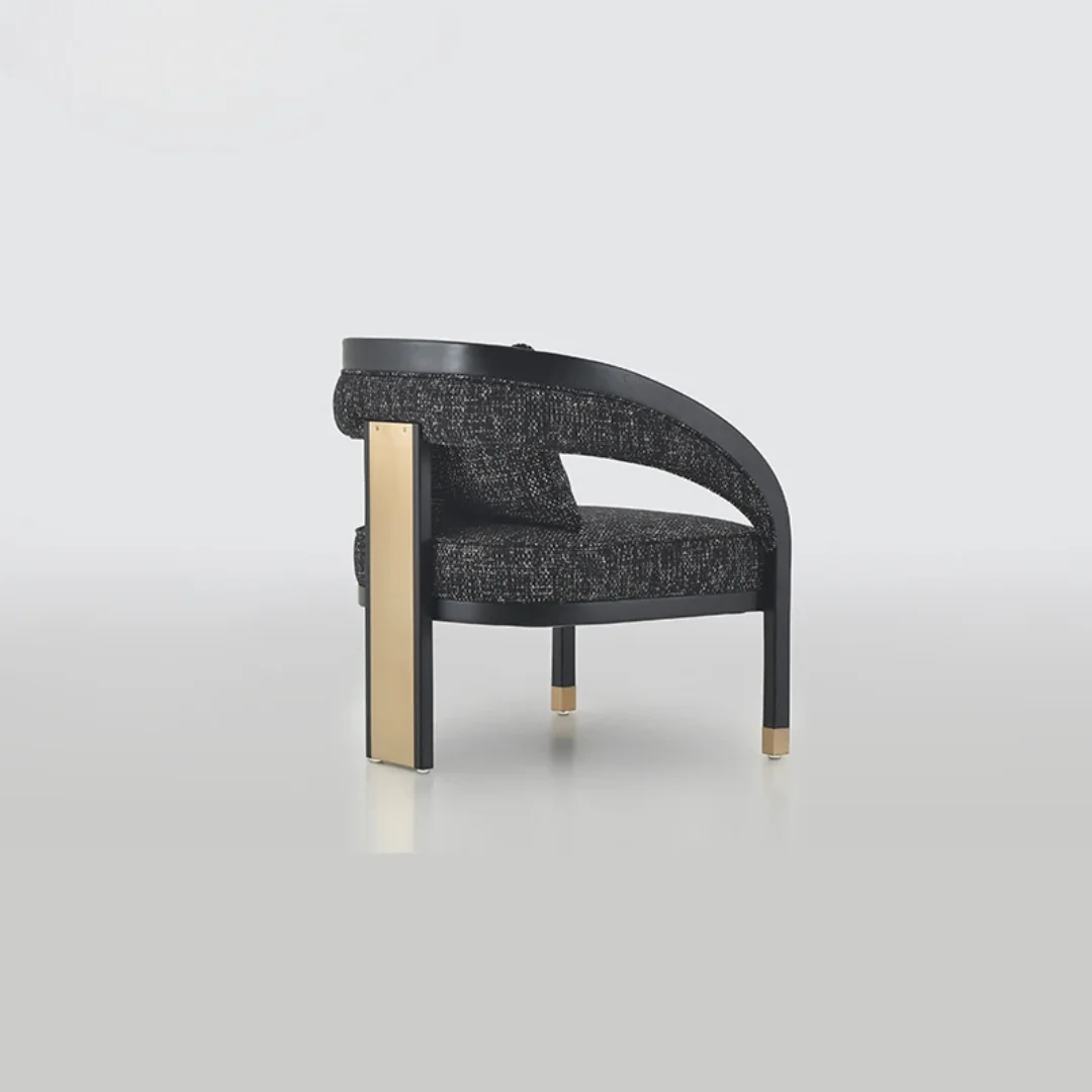 Elsevier Dining Chair with Brass Accent - Image 5