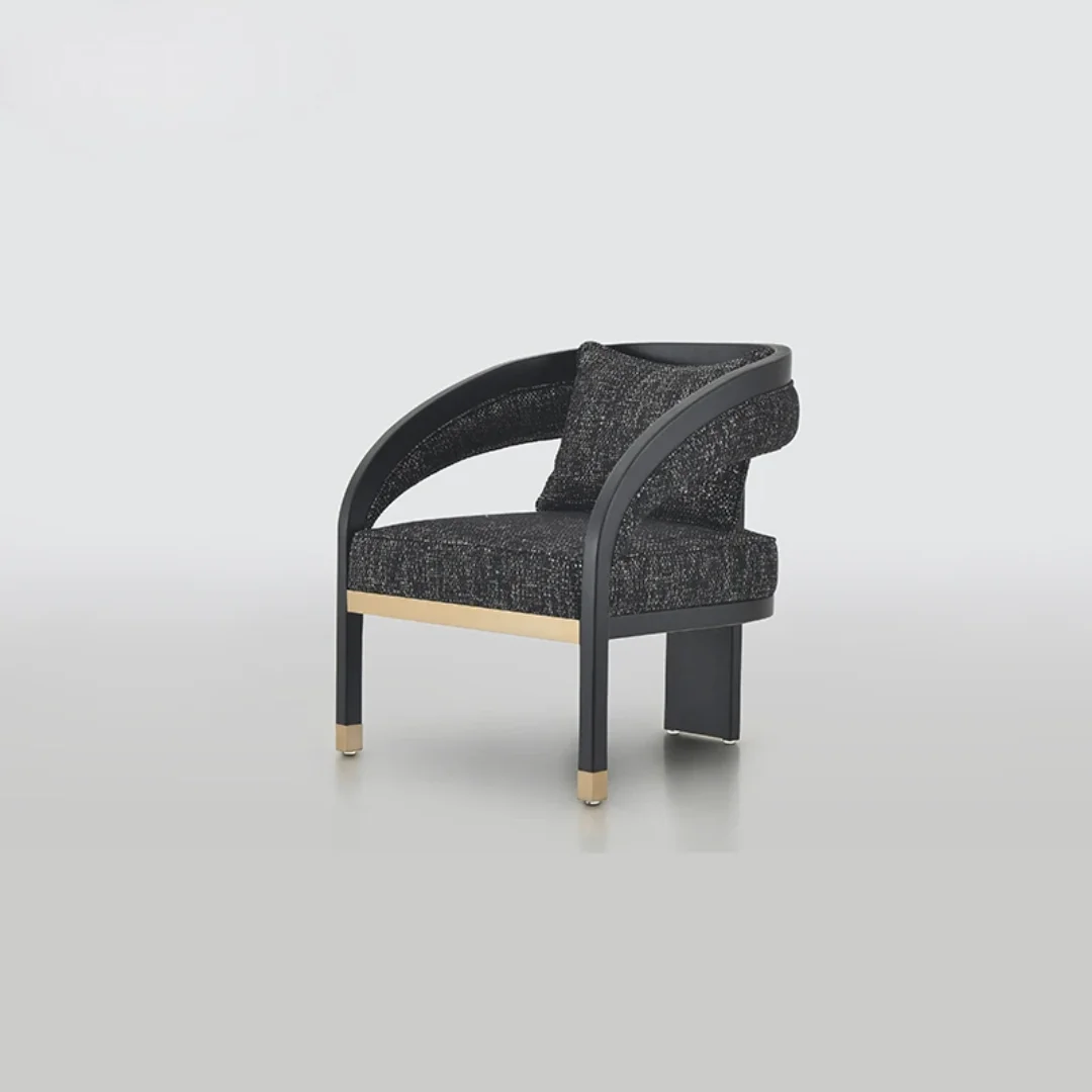 Elsevier Dining Chair with Brass Accent - Image 7