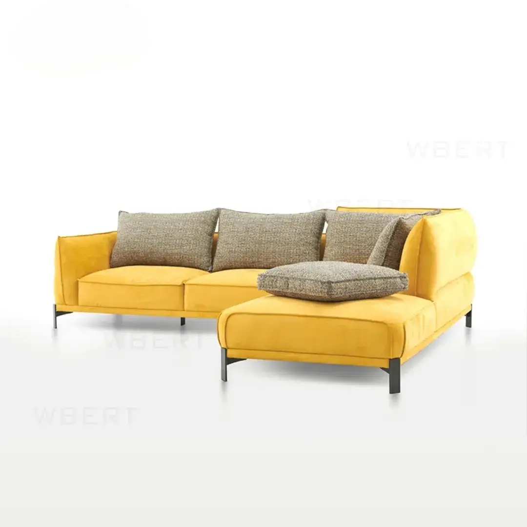 Simpson Elura Yellow L-Shaped Living Room Sofa - Image 2