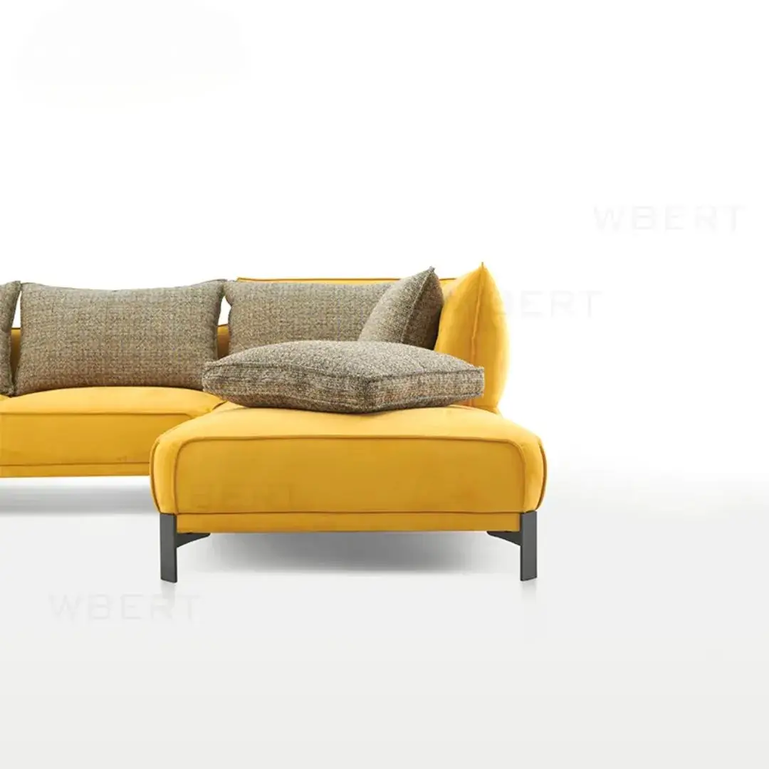 Simpson Elura Yellow L-Shaped Living Room Sofa - Image 3