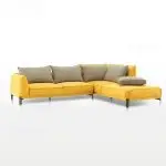 Simpson Elura Yellow L-Shaped Living Room Sofa