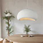 White Dome Pendant Light Cluster | Modern Multi-Light Chandelier Set of 4 - Image 5