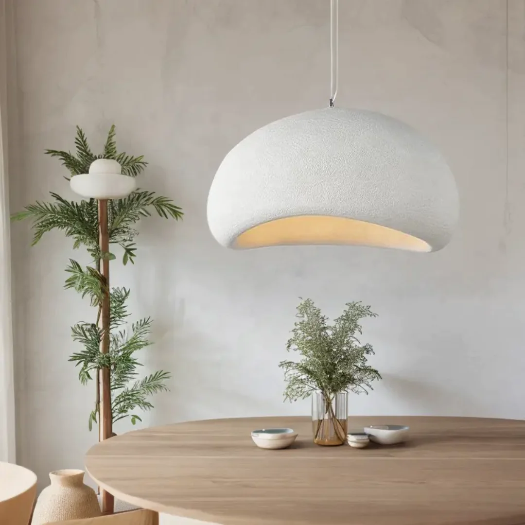 White Dome Pendant Light Cluster | Modern Multi-Light Chandelier Set of 4 - Image 5