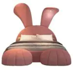 Adorable Bunny Leatherette Upholstered Bed - Image 5